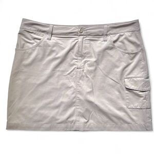 Eddie Bauer Khaki Cargo Skort Lightweight Stretch Hiking Outdoors Size 12